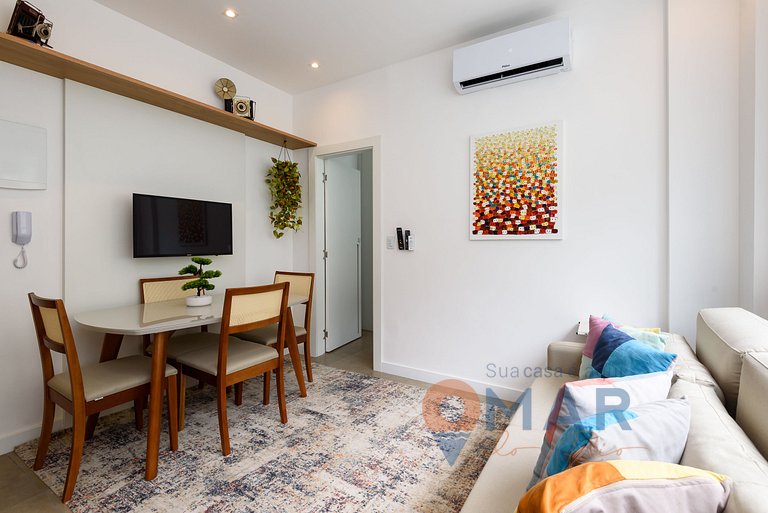 Moderno Quarto & Sala em Copacabana | MFB 76/203