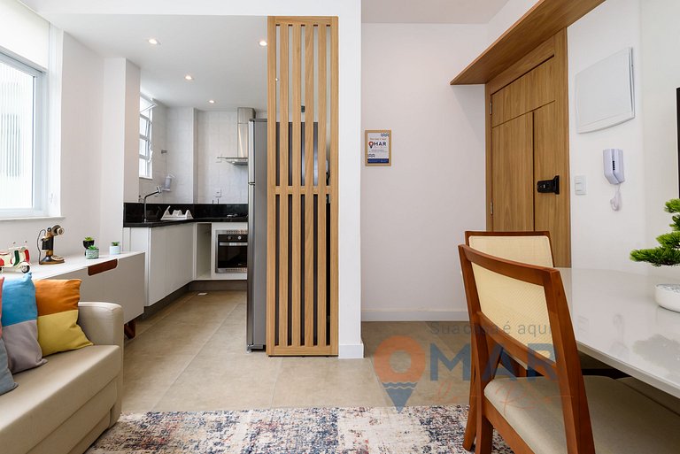 Moderno Quarto & Sala em Copacabana | MFB 76/203