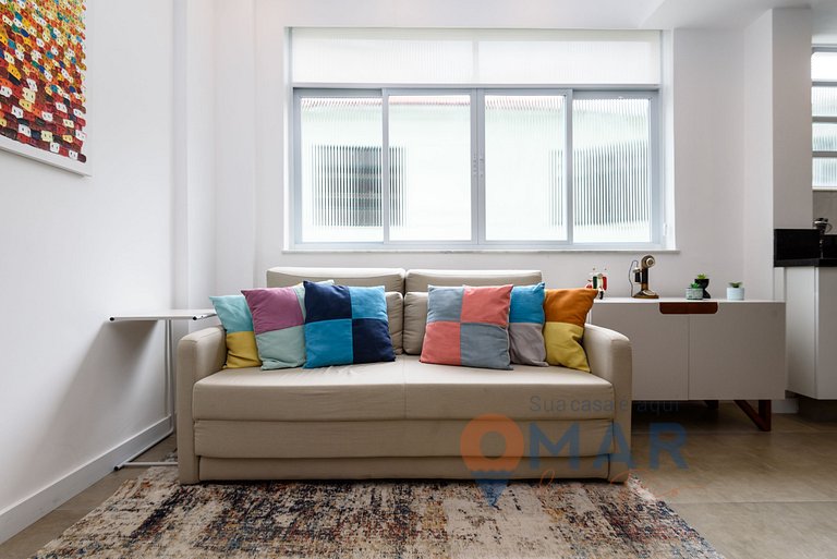 Moderno Quarto & Sala em Copacabana | MFB 76/203