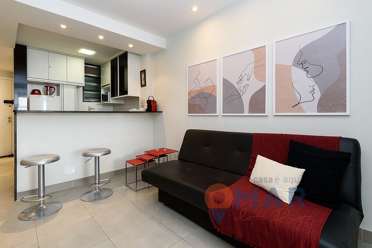 Studio a 140m da Praia de Copacabana | DF 125/1212