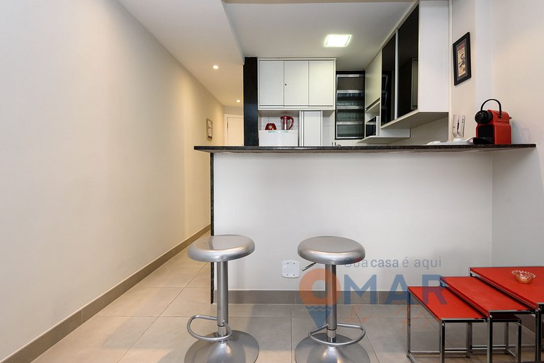 Cozy Studio 140m from Copacabana Beach | DF 125/1212