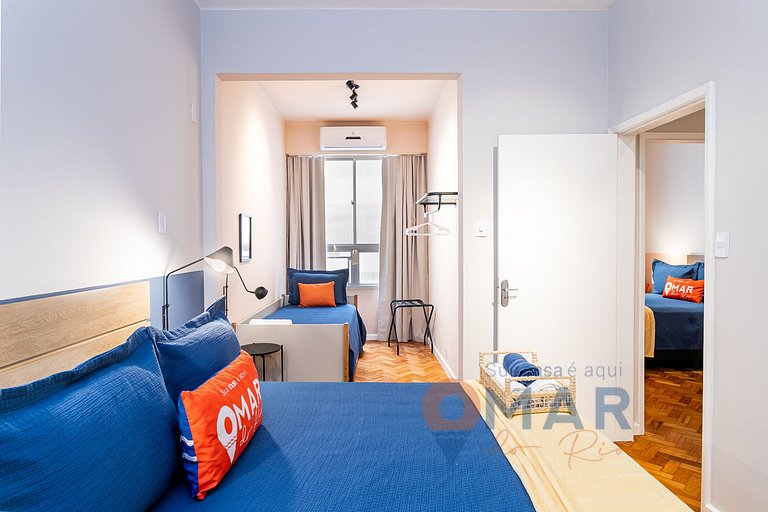 2Qtos em Copacabana a 270m da Praia | NSC 583/508
