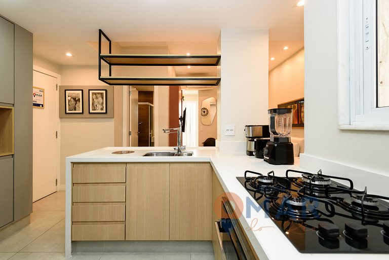 Moderno apartamento a 50m da Praia | PF 19/1004