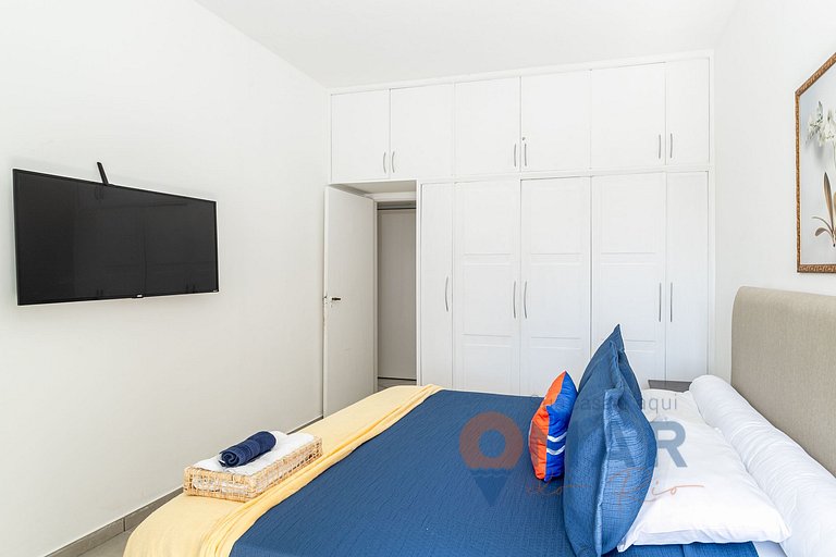 Apê com 2Qtos a 240m da Praia de Copacabana | RP 186/1002