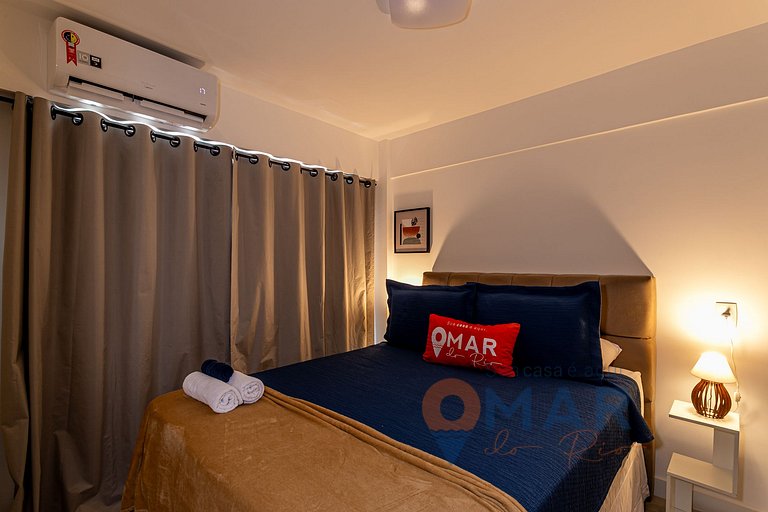 Dormitorio y salón decorados en Copacabana | MRU 5/305