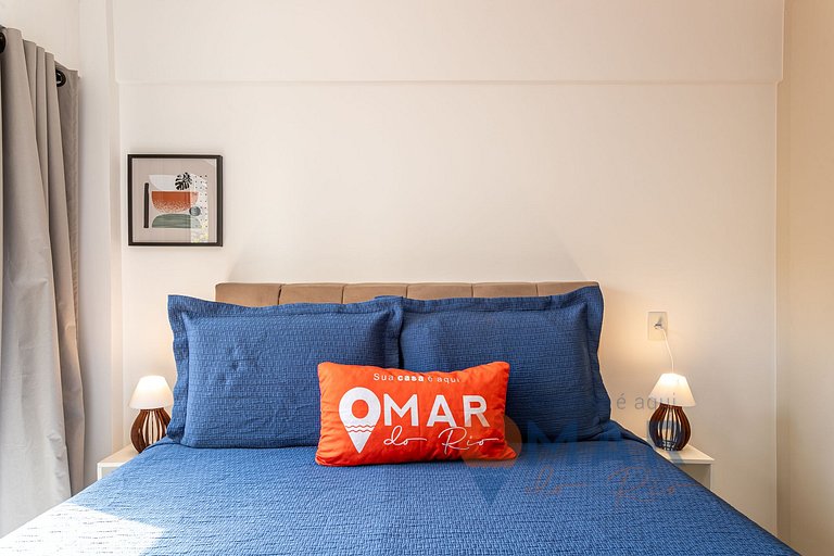 Dormitorio y salón decorados en Copacabana | MRU 5/305