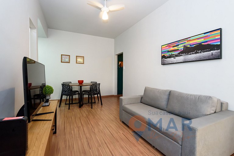 Apartamento decorado a 200m da Praia | NSC 782/407