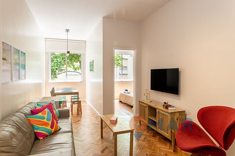 Apt c/ 3 cuartos a 50m de la playa de Copacabana | SQC12/301