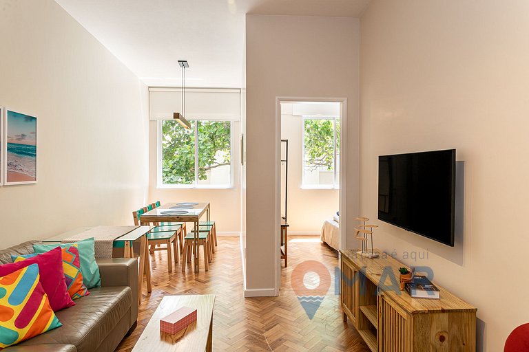 Apt c/ 3 cuartos a 50m de la playa de Copacabana | SQC12/301