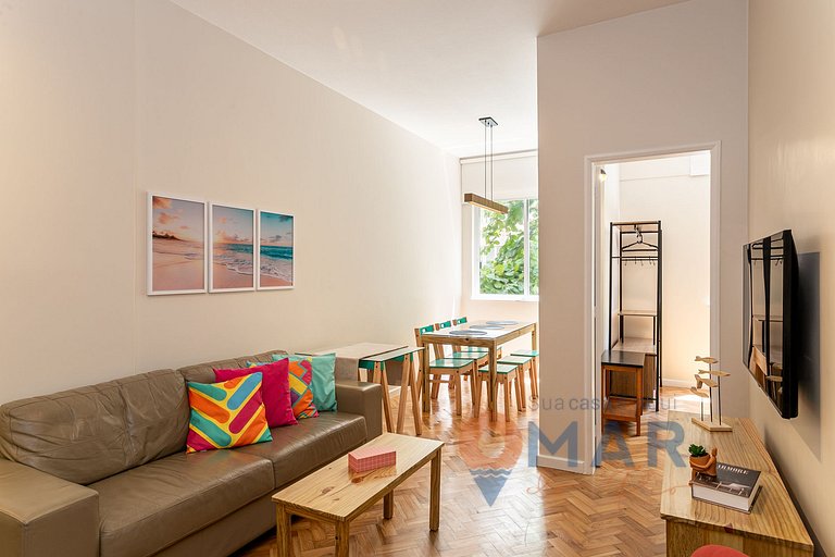 Apt c/ 3 cuartos a 50m de la playa de Copacabana | SQC12/301