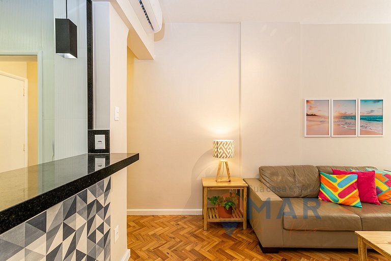 Apt c/ 3 cuartos a 50m de la playa de Copacabana | SQC12/301