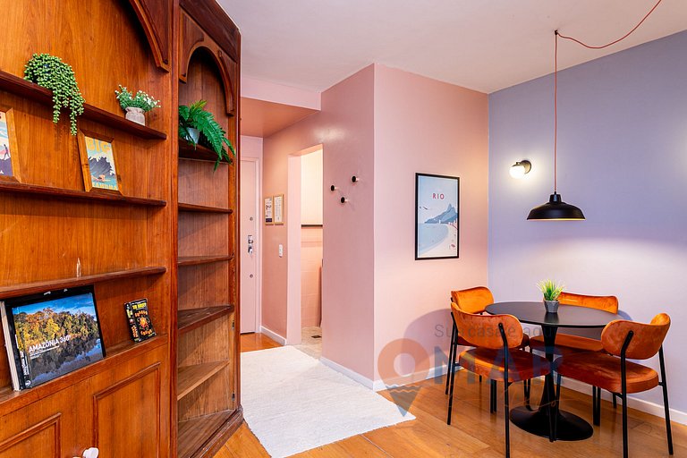 Quarto&Sala a 550m da Praia de Ipanema | PFA58/804