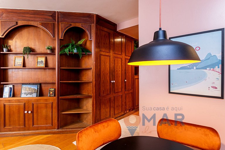 Quarto&Sala a 550m da Praia de Ipanema | PFA58/804