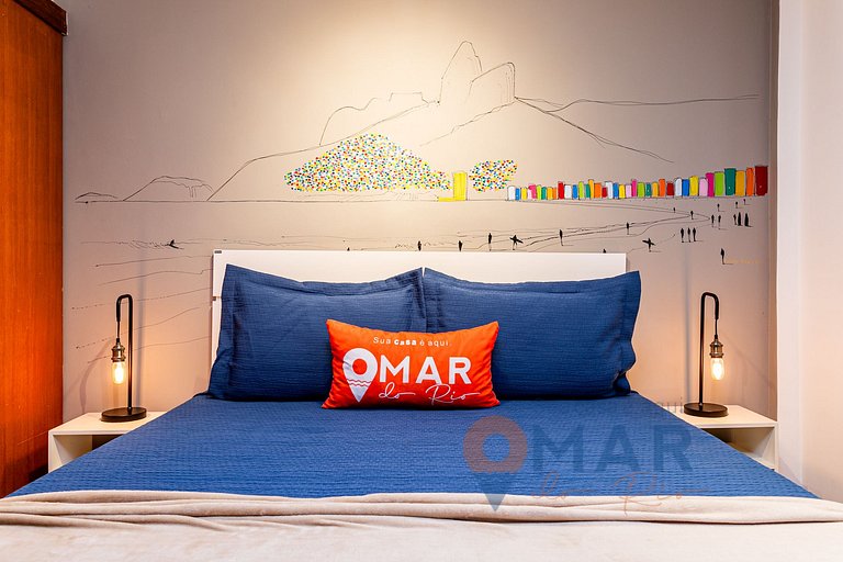 Quarto&Sala a 550m da Praia de Ipanema | PFA58/804