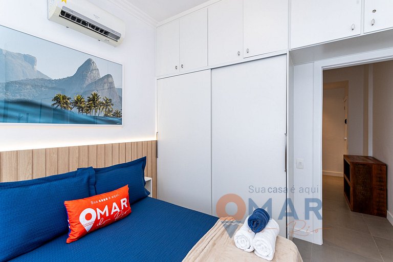 2 Quartos em Ipanema a 300m da Praia | VP 306/704