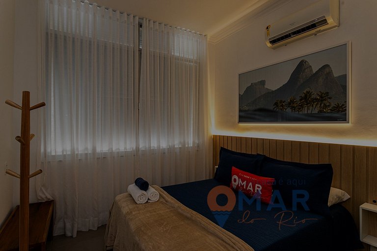 2 Quartos em Ipanema a 300m da Praia | VP 306/704