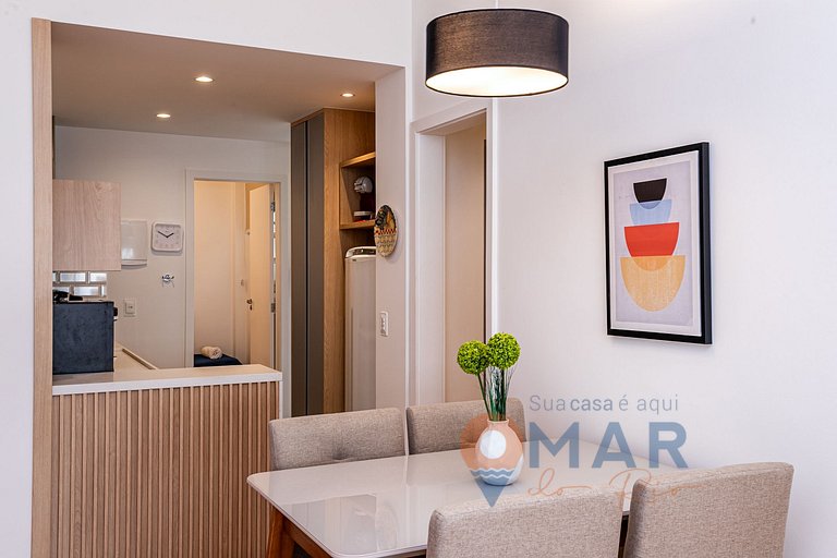 Apartamento Moderno a 300m da Praia | RPU 326/702