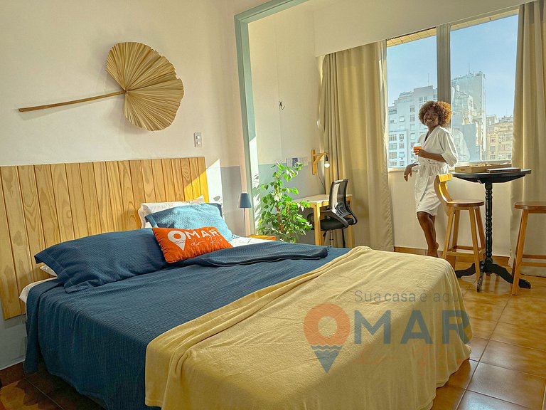 Studio com Vista Mar em Copacabana | BRX 58/905