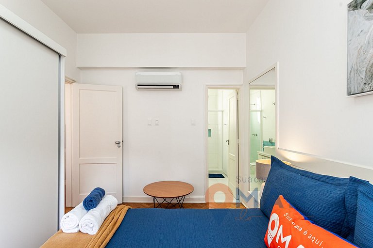 Quarto&Sala a 350m da Praia de Ipanema | VP145/802