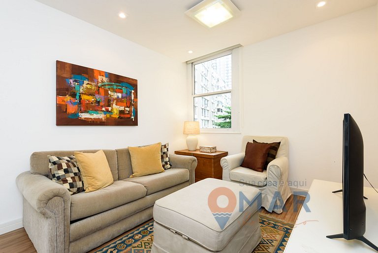 Quarto e Sala a 100m da Praia | BL 34/501