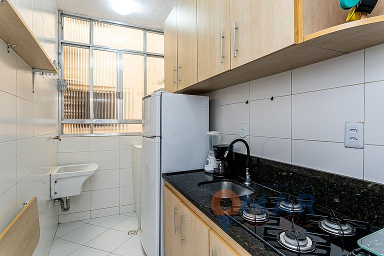 Moderno Qto&Sala a 170m da Praia | NSC 1017/808