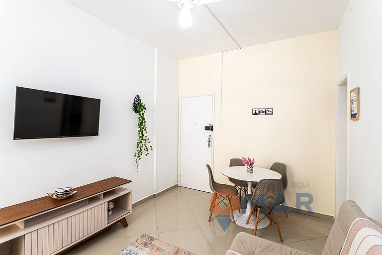 Moderno Qto&Sala a 170m da Praia | NSC 1017/808