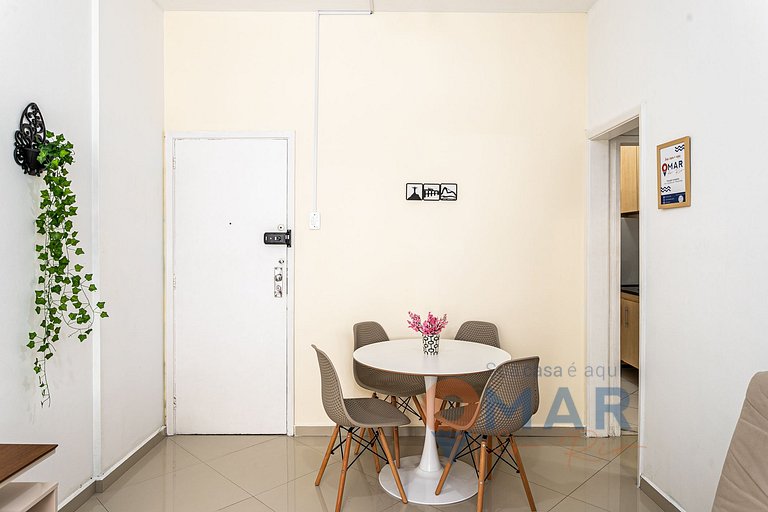 Moderno Qto&Sala a 170m da Praia | NSC 1017/808