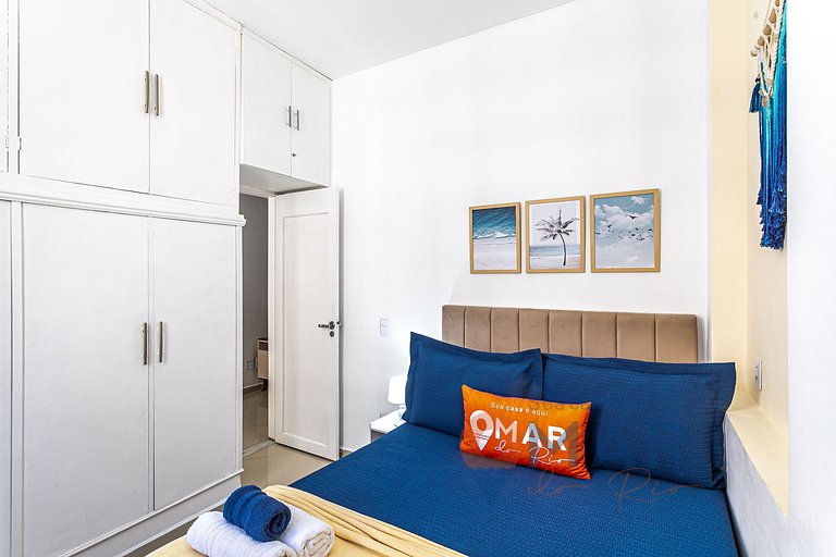 Moderno Qto&Sala a 170m da Praia | NSC 1017/808