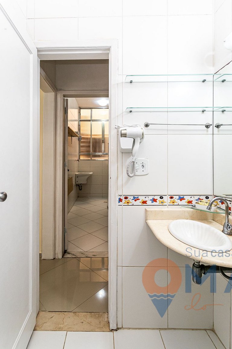 Moderno Qto&Sala a 170m da Praia | NSC 1017/808