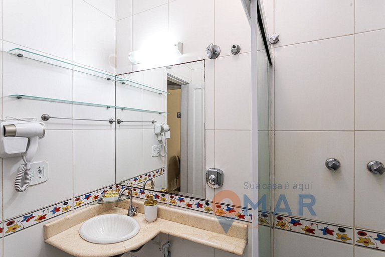 Moderno Qto&Sala a 170m da Praia | NSC 1017/808