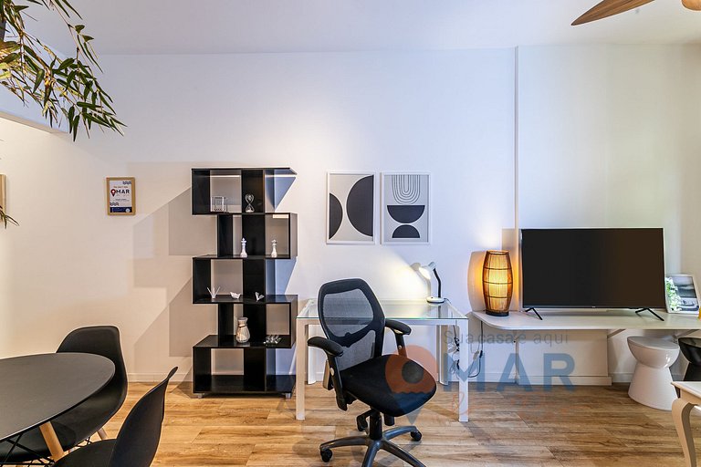 Modern Bedroom & Living Room in Botafogo | BRI 55/503