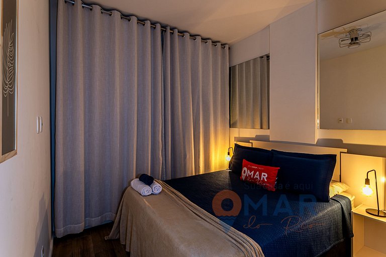 Moderno Dormitorio y Sala de Estar en Botafogo | BRI 55/503