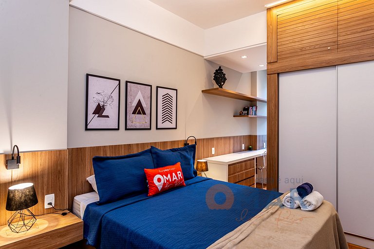 Moderno 2 Dormitorios a 300m de la playa de Ipanema