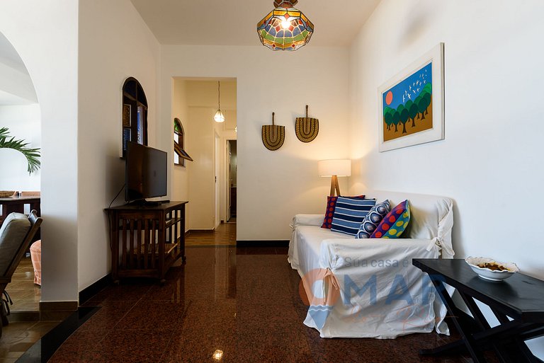 Apartamento de 2 dormitorios con vistas al mar en Copacabana