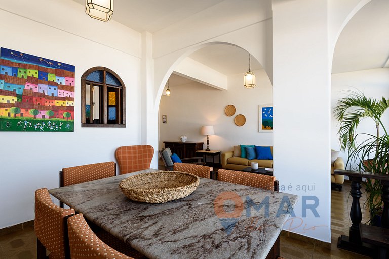 Apartamento de 2 dormitorios con vistas al mar en Copacabana