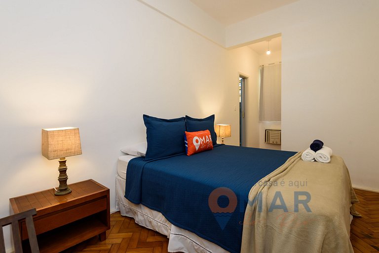 Apartamento de 2 dormitorios con vistas al mar en Copacabana
