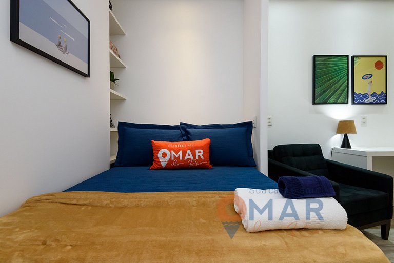 Studio completo a 200m da Praia | FM 144/409