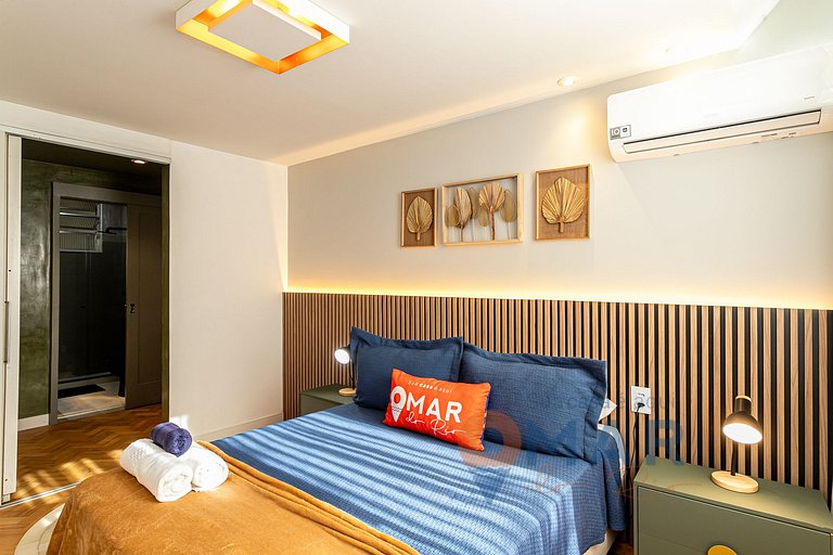 Recém-decorado 2Qts a 150m da Praia | GC 50/101