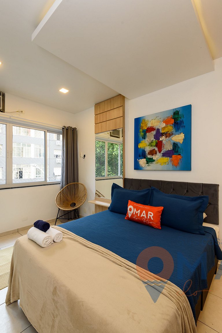 Refurbished studio 200m from Copacabana Beach