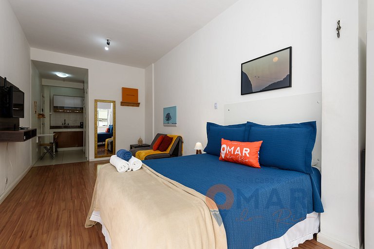 Studio Vista Lateral Mar 160m da Praia |PJ 135/411