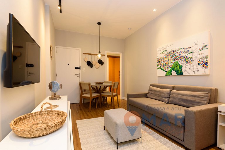 Apartamento decorado a 350m da Praia | SF 159/102