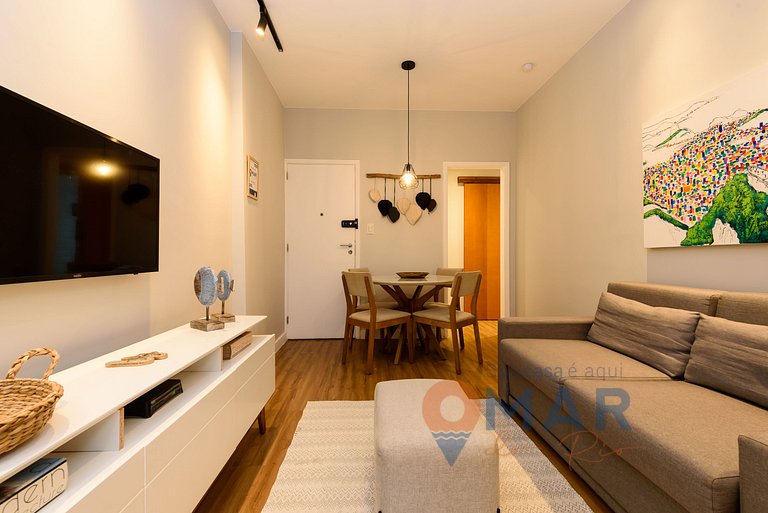 Apartamento decorado a 350m da Praia | SF 159/102