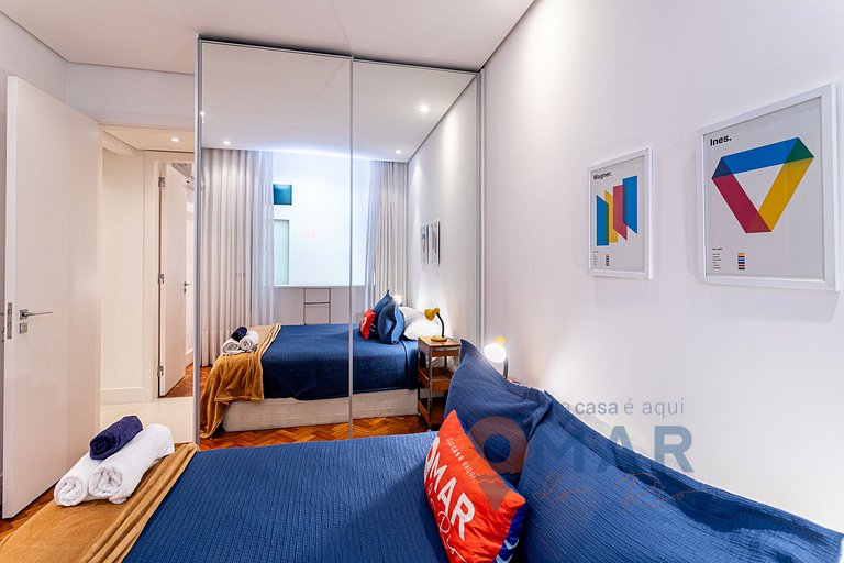 3 Quartos no Leblon a 2 min da praia | GSM493/203