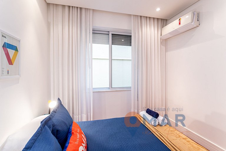 3 Quartos no Leblon a 2 min da praia | GSM493/203