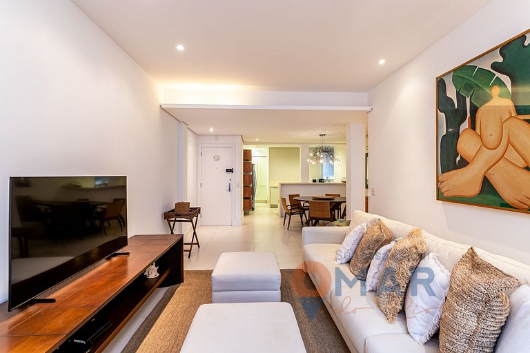3 Quartos no Leblon a 2 min da praia | GSM493/203