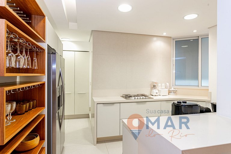 3 Quartos no Leblon a 2 min da praia | GSM493/203