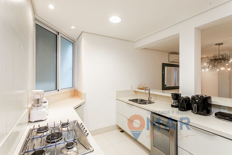 3 Quartos no Leblon a 2 min da praia | GSM493/203