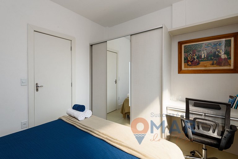 1Qto a 120m da Praia de Copacabana | NSC 1229/1201