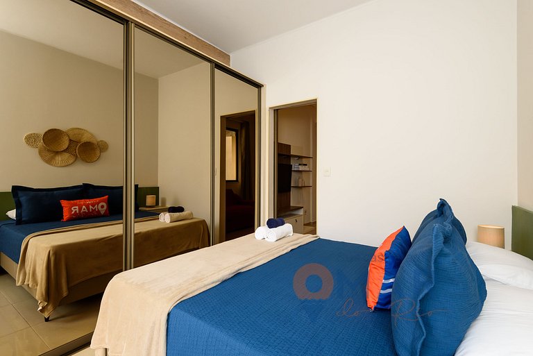 Quarto e Sala a 200m da Praia | FM 144/407