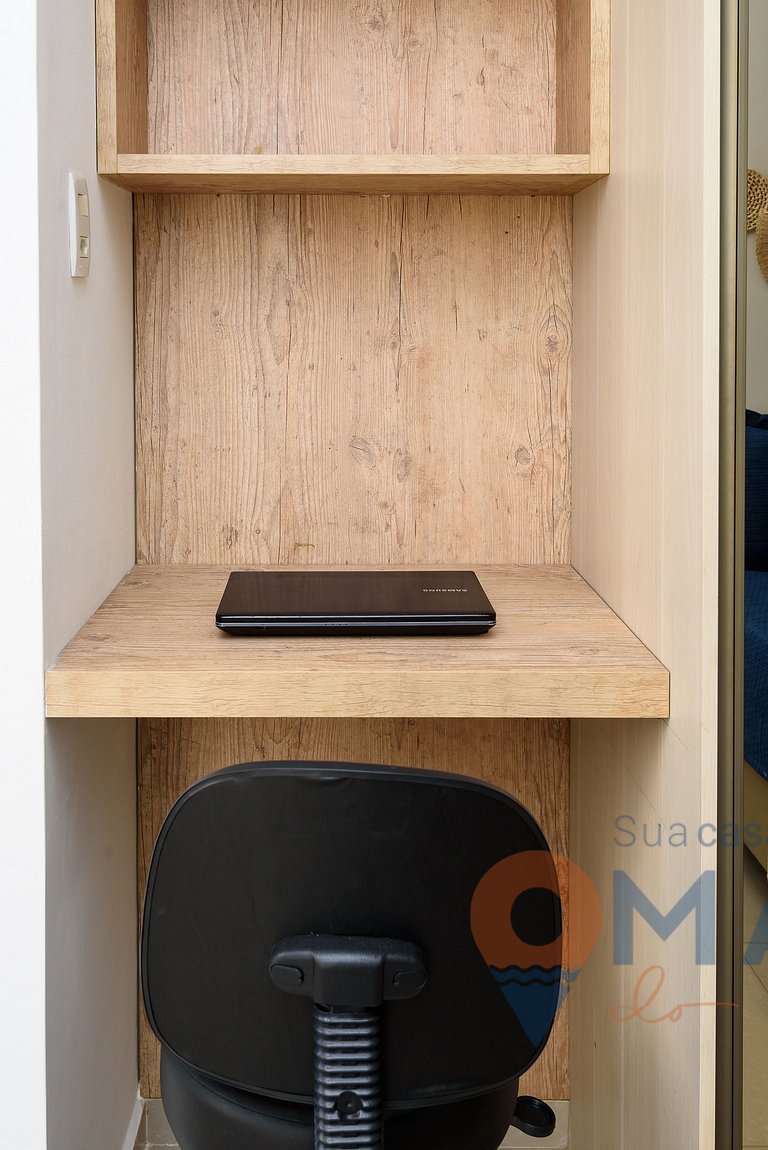 Quarto e Sala a 200m da Praia | FM 144/407